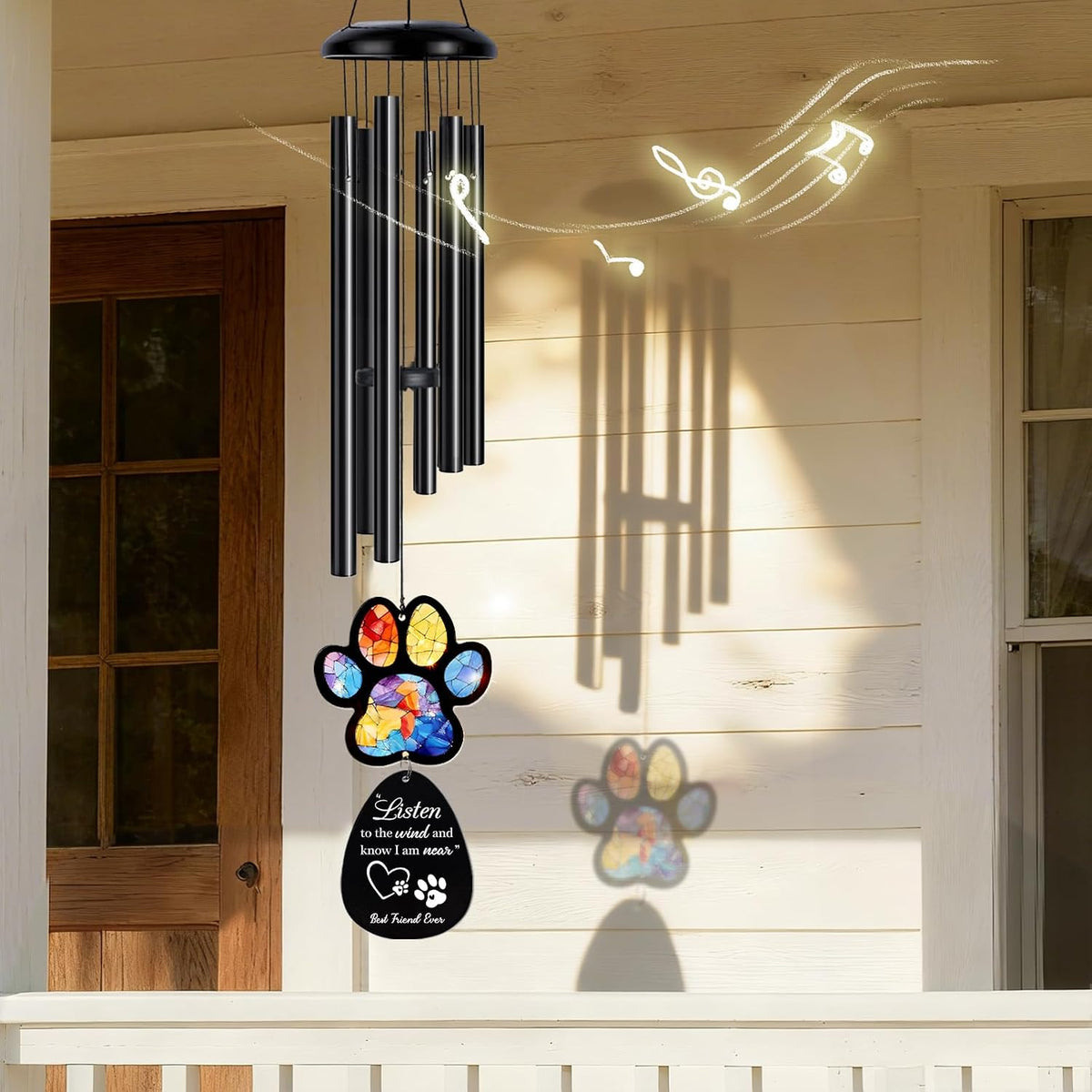 Dog Memorial Gifts for Loss of Dog, Pet Memorial Gifts for Dogs, 26" Pet Memorial Wind Chimes, Loss of Pet Sympathy