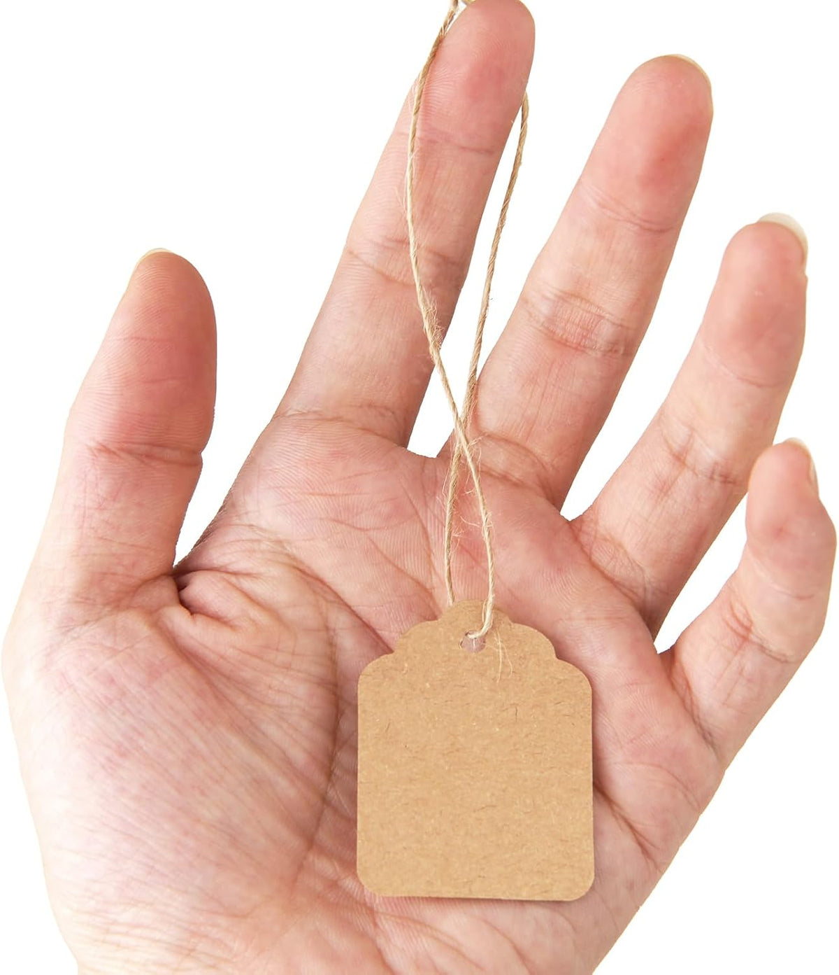500PCS Paper Price Tags with String Attached 1.4x1.8inch Writable