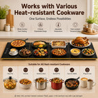 63"×12" Food Warmers for Parties Buffet, Linkable Warming Trays for Buffets