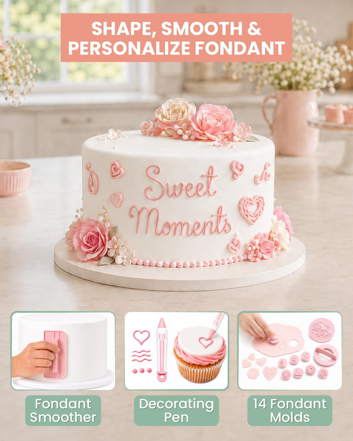 165PCs Cake Decorating Kit with Video Course for Beginners & Pros