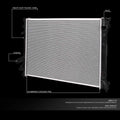 13157 Radiator Compatible with 2009-2017 Dodge Challenger Charger 2009-2018 300 2.7L 3.5L 3.6L 5.7L 6.1L Factory Style Replacement Aluminum Cooling Radiator 68050126AA 68050126AB