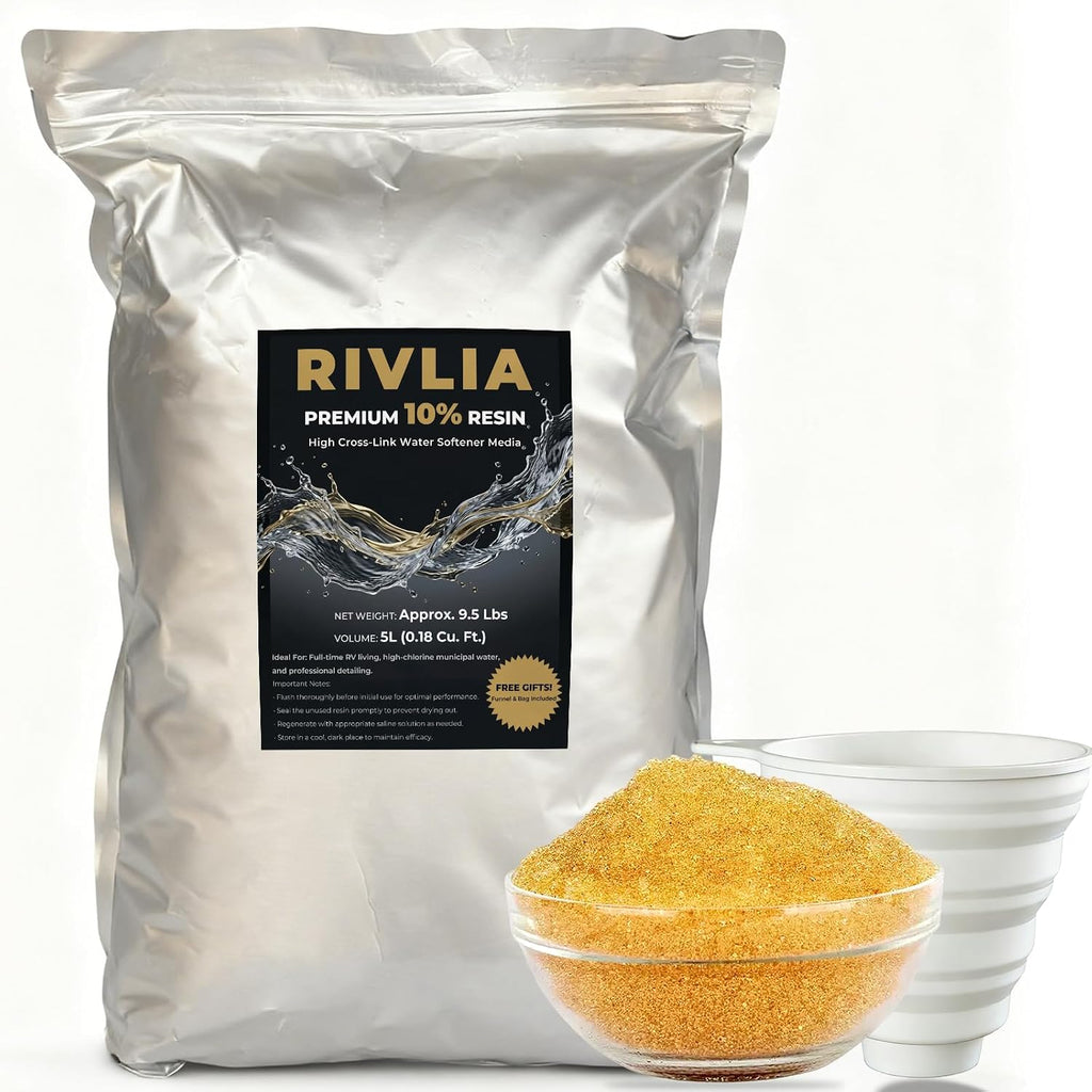 Premium 10% Cross-Link Water Softener Resin (9.5 Lbs)