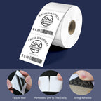 7500 Direct Square Thermal Labels 2" x 2", QR Code&Barcode Stickers