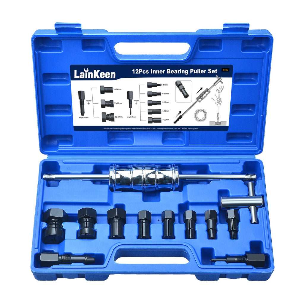 12pcs Blind Hole Bearing Puller Set 8-32MM with Slide Hammer