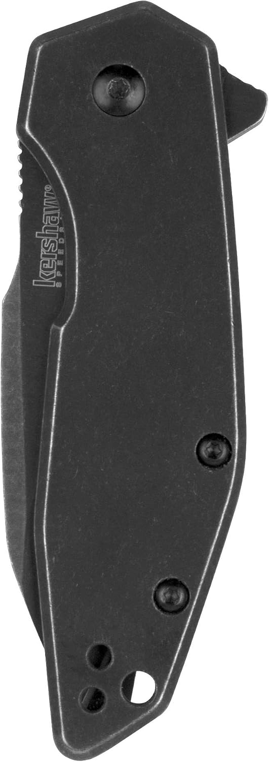 Gravel Folding Pocket Knife, Every Day Carry Knife with Pocketclip | Black, 2.5 Inch Stainless Steel Reverse Tanto