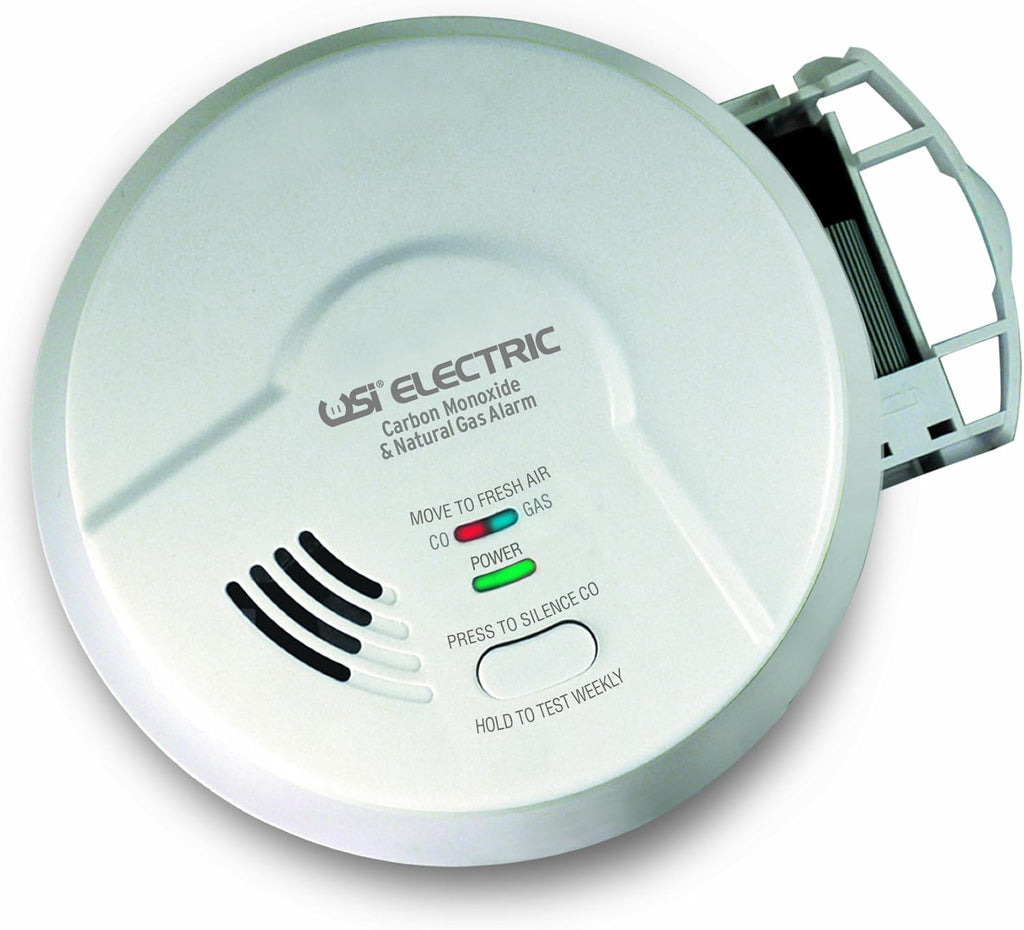 Universal Security Instruments Hardwired 2-in-1 Carbon Monoxide & Natural Gas Smart Alarm with Battery Backup, Model