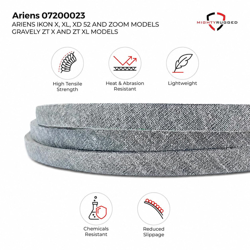 MightyRugged 07200023 Deck Belt for Ariens IKON XD 52, Gravely ZT X 52