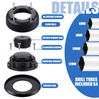 2 Set Round Cable Gland Waterproof Cable Pass Through for Marine