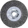 Mercer Industries 187010 - 4" x 1/2" x 5/8"-11 Crimped Wire Wheel, .014 Carbon Steel Wire