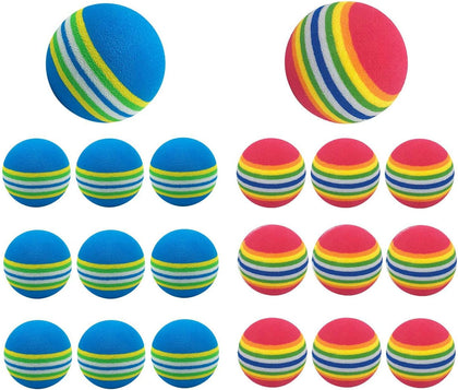 20pcs Practice Golf Balls Golf Training Balls Garden Soft Foam Elastic Golf Balls for Indoor/Outdoor Golf Practice