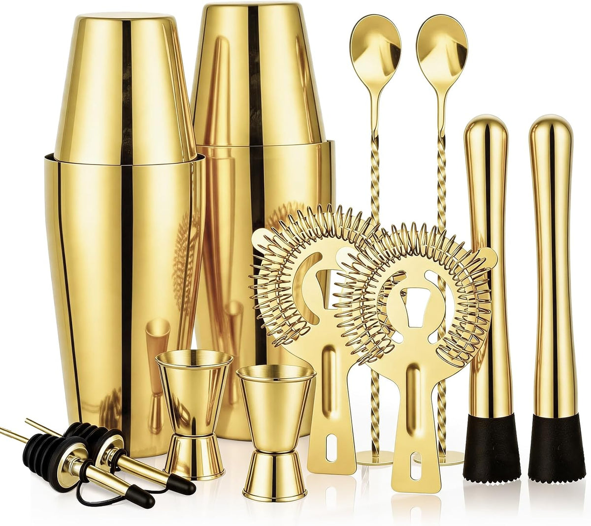 Cocktail Shaker Set, Boston Shakers, Bartending Drink Shaker Kit