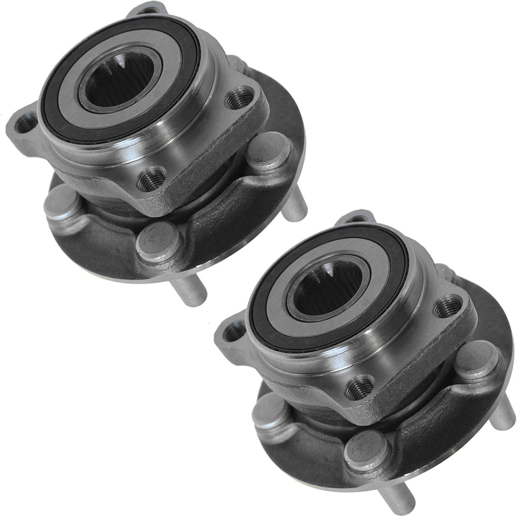 TRQ Front Wheel Bearing & Hub Assembly Set