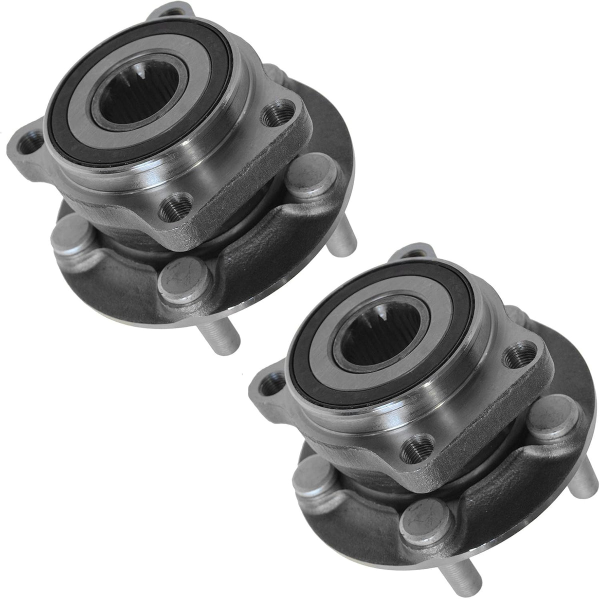 TRQ Front Wheel Bearing & Hub Assembly Set