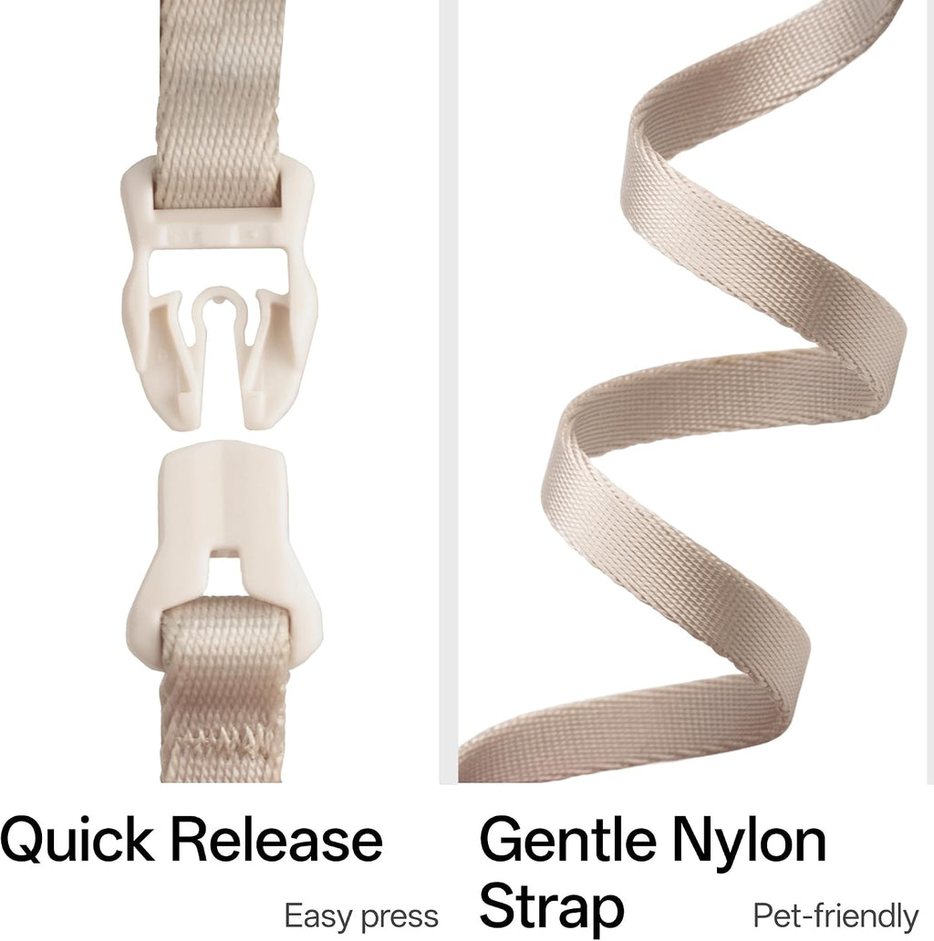 Escape Proof Cat Harness Anti-Choke Quick Release, Linen