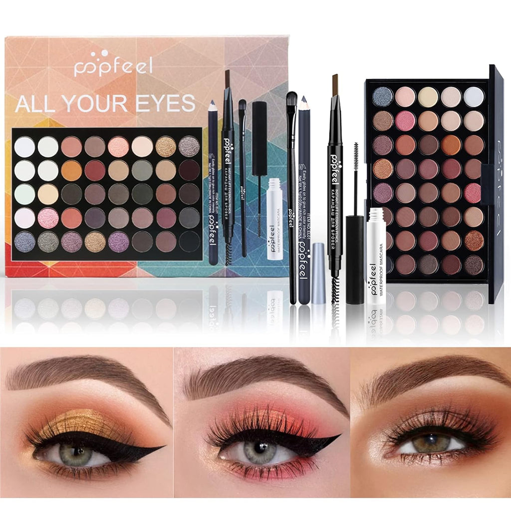 All in One Makeup Kit For Teenager Girls, Full Starter Makeup Kit for Women Beginners Includes Eyeshadow Palette, Eye