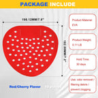 20 Packs Urinal Screen Deodorizer, Cherry Scented Urinal Pads