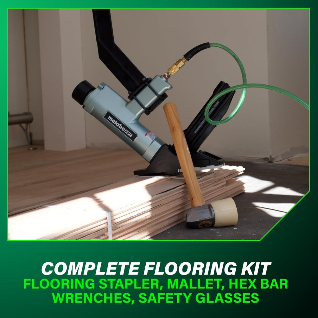 2-in-1 Flooring Nailer & Stapler, Accepts 16-Gauge L-Shaped Cleat Nails &15.5-Gauge 1/2-Inch Crown Flooring Staples