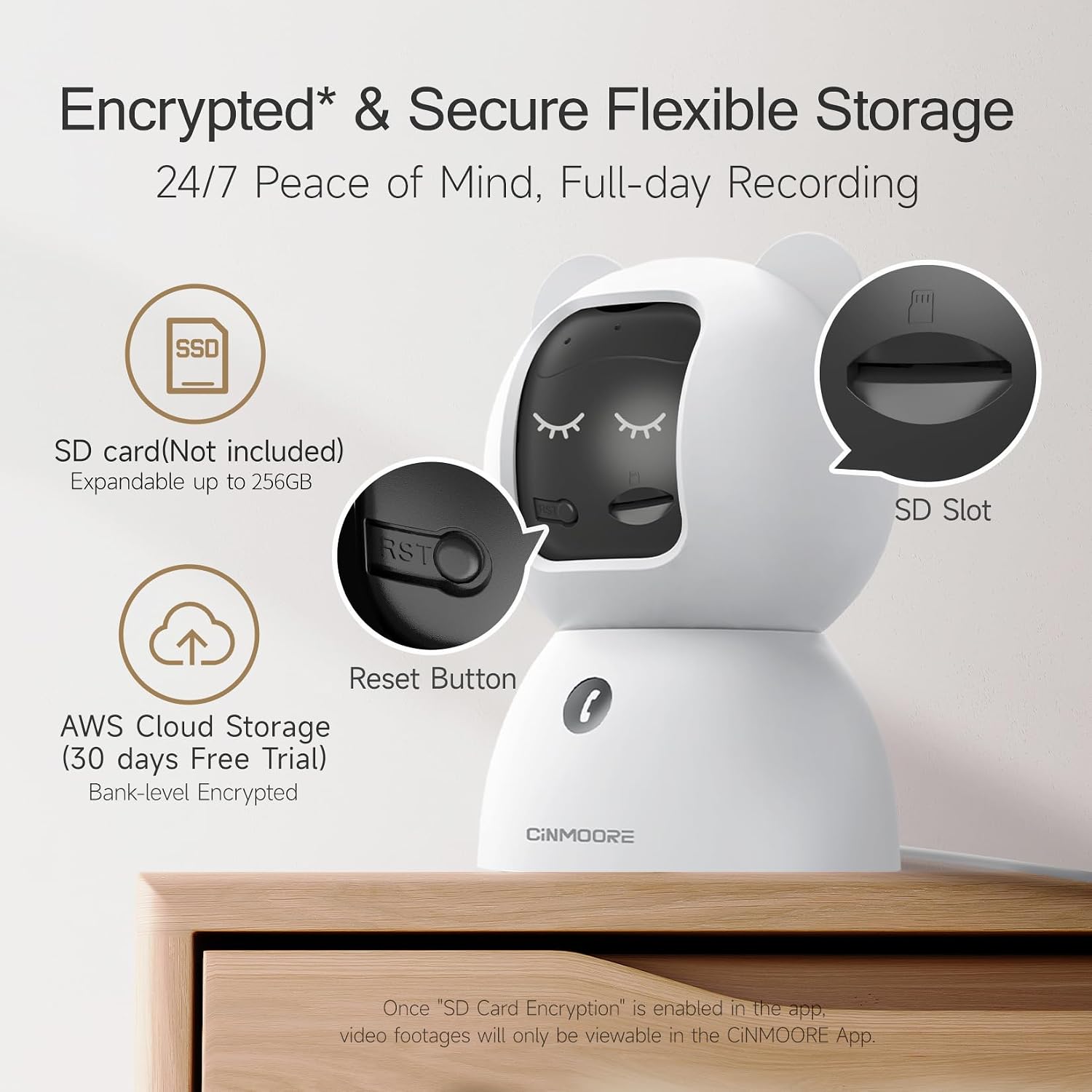2.5K Pet Camera Indoor with Phone App, Dog/Cat Camera | 4MP Indoor Camera for Home Security, Baby Monitor with Free