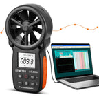BTMETER 866A Pro Handheld HVAC Anemometer CFM Air Flow Meter(Wet Bulb Temp)