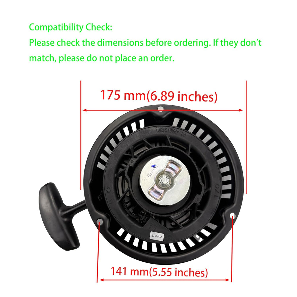 HZ Pull Start Recoil Starter Assembly for MTD Craftsman Cub Cadet Troy Bilt 751-12418 951-12418 951-12127 Front Rear Tine Tillers Yard Machines and More
