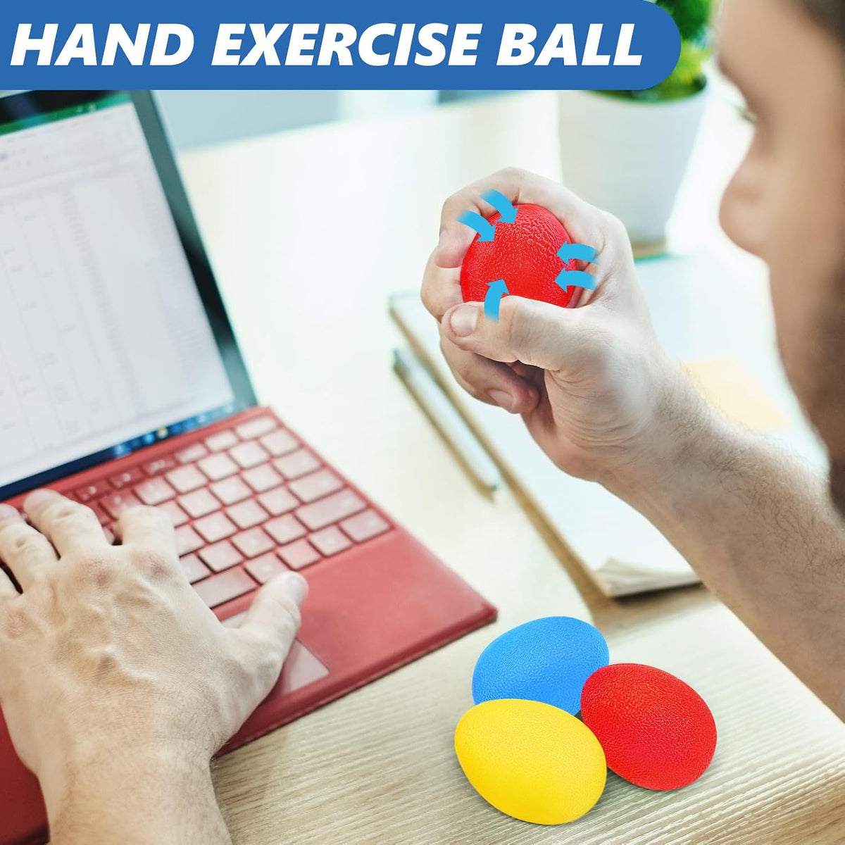 Grip Strength Trainer (8 Pack), Complete Hand Strengthening Devices