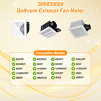 S89850000 89850000 Bathroom Exhaust Fan Replacement Motor & Blower Wheel