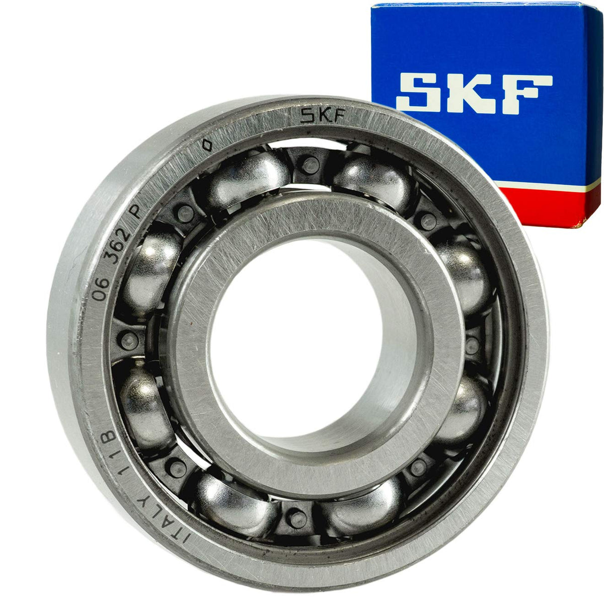 SKF 6015 Deep Groove Ball Bearing, Open, Standard Cage, Normal Clearance, 75mm Bore, 115mm OD, 20mm Width