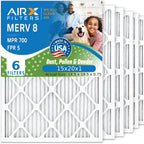 15x20x1 Furnace & AC Filter MERV 8 Electrostatic Dust 6-Pack