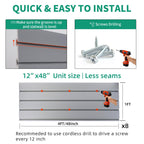 Slat Wall Paneling Garage Slat Wall Storage Systems Slatwall Panels Power Tool Organizer Wall Mount, PVC Garage