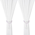 Luxury Crystal Beaded Magnetic Curtain Tieback, Purple