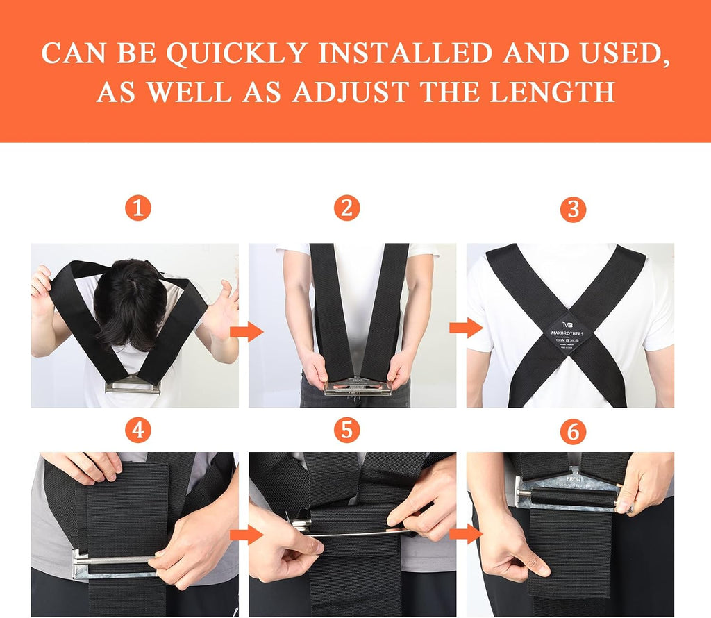 Moving Straps, 2-Person Lifting & Moving Straps, Lifting Straps for 2 Movers, Shoulder Moving Strap Dolly for Lifting