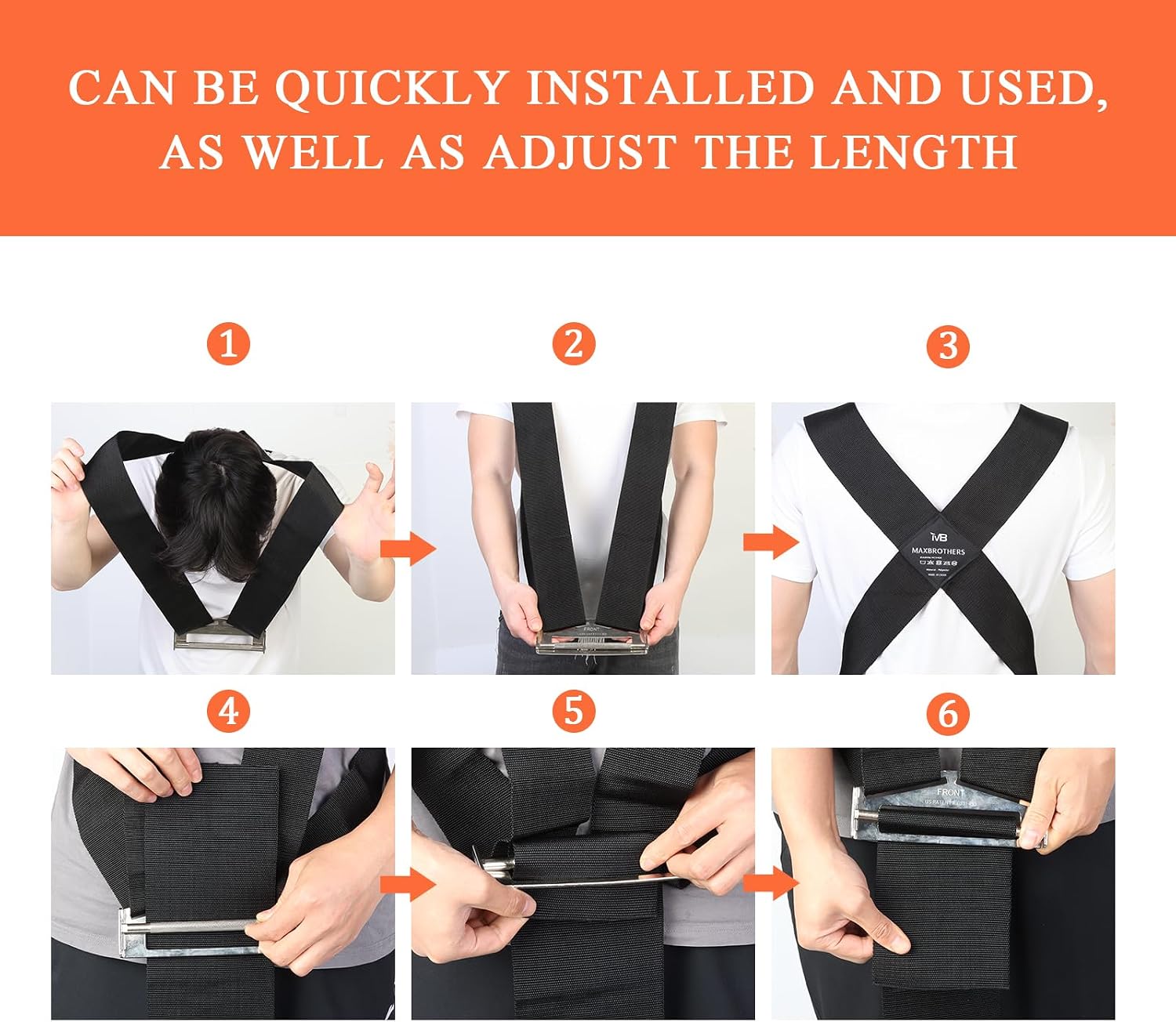 Moving Straps, 2-Person Lifting & Moving Straps, Lifting Straps for 2 Movers, Shoulder Moving Strap Dolly for Lifting