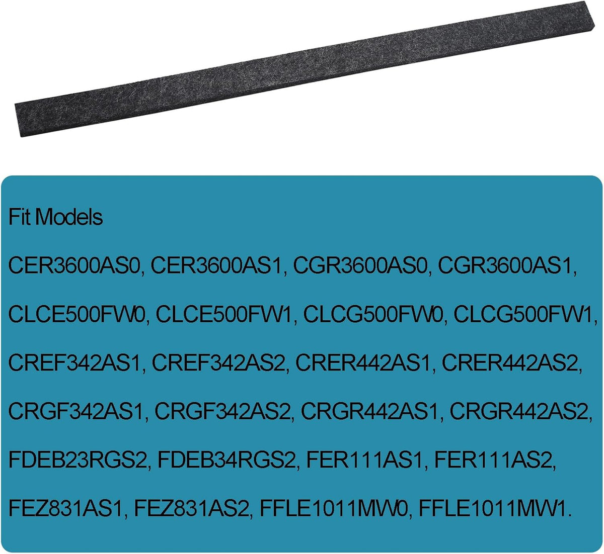 Drum Upper Felt Seal Replacement for Frigidaire Dryer 5303937182