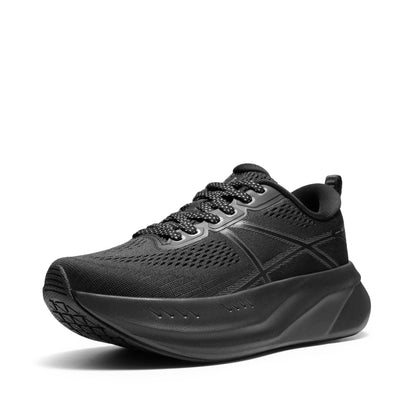 Women's Road Running Shoes Walking Sneakers,All Black,8