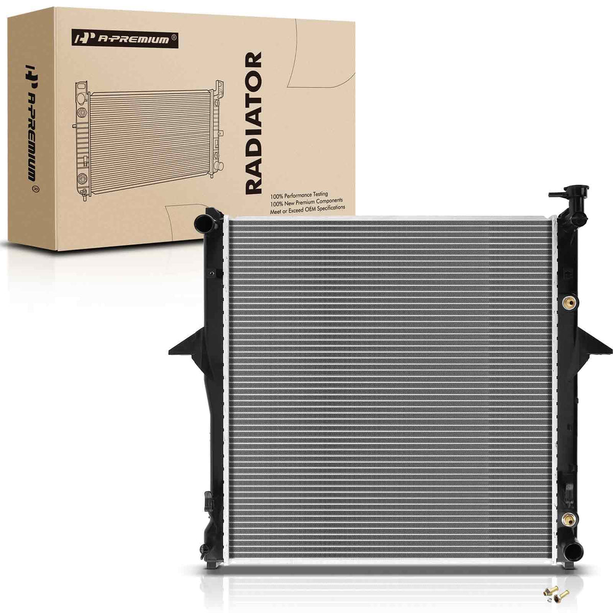A-Premium Engine Coolant Radiator Assembly with Transmission Oil Cooler