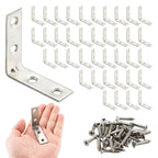 2" L Brackets, 40 Pack Stainless Steel Corner Braces