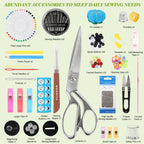 Sewing Kit for Adults, 265 Pcs Portable Needle and Thread Kit