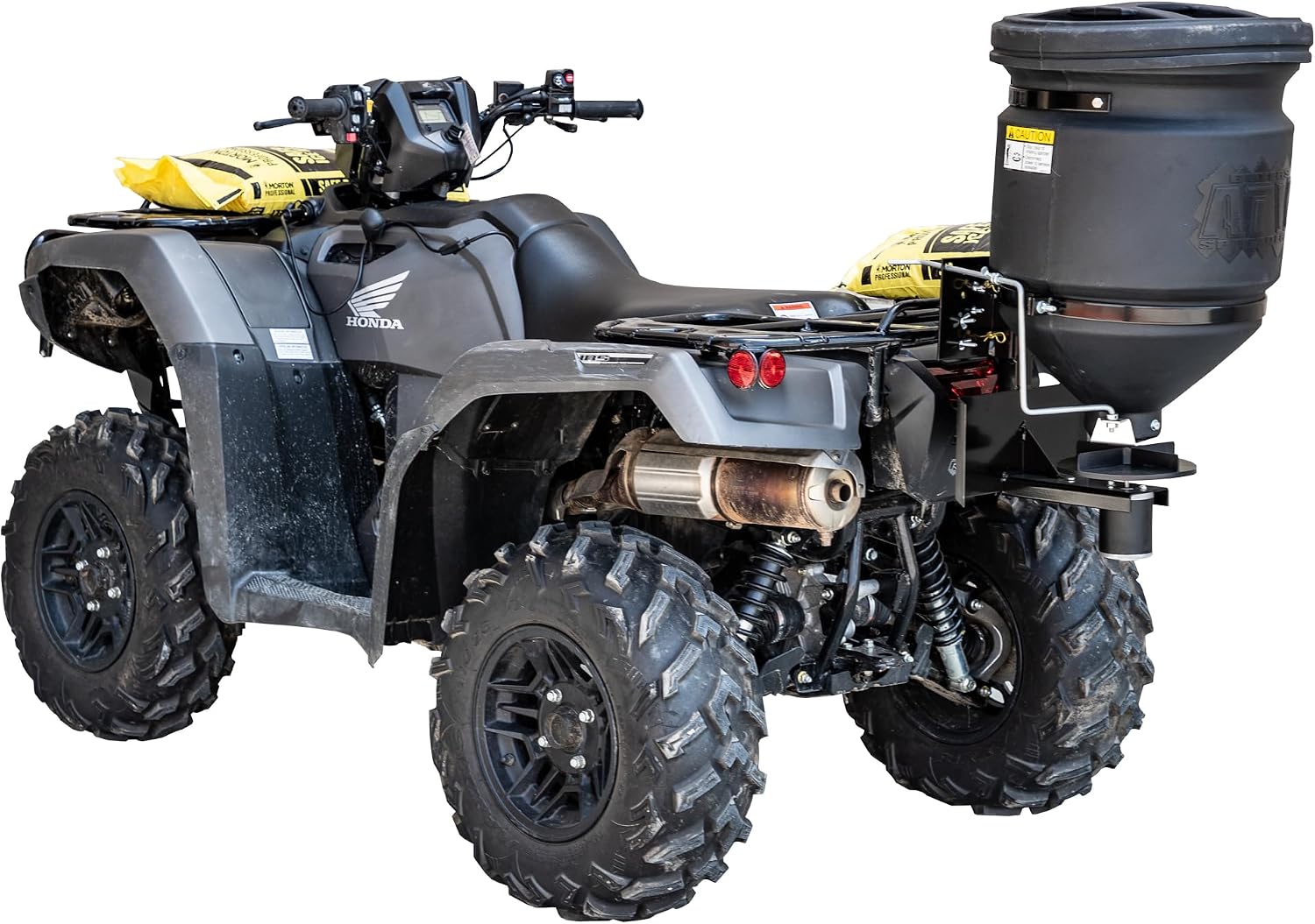 Buyers Products ATVS15A ATV 12V Broadcast Spreader 15 Gallon Hopper | 12V ATV Broadcast Spreader Holds 15 Gallons And