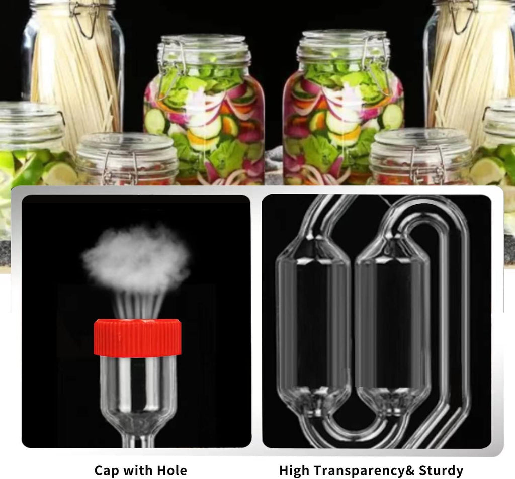 3ct. Twin Bubble Airlocks Set, Airlocks for Fermenting,Air Lock Ferment for Brewing Beer Wine Homebrew for Fermenting