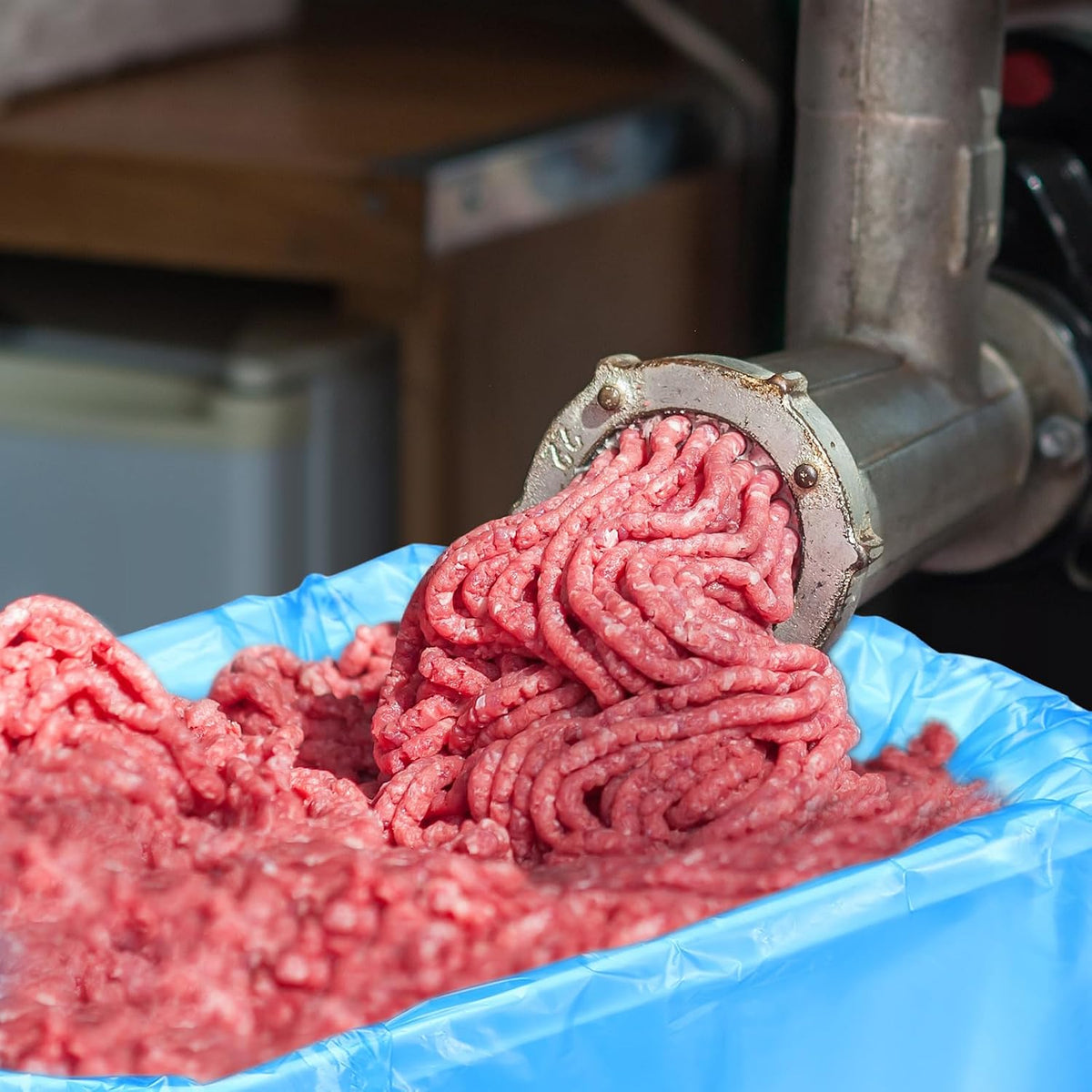 50 Pack Disposable Poly Lug Liners 2.5 Mil Thick Plastic Meat Lug Liners for Meat Processing Mixing & Transport Flat