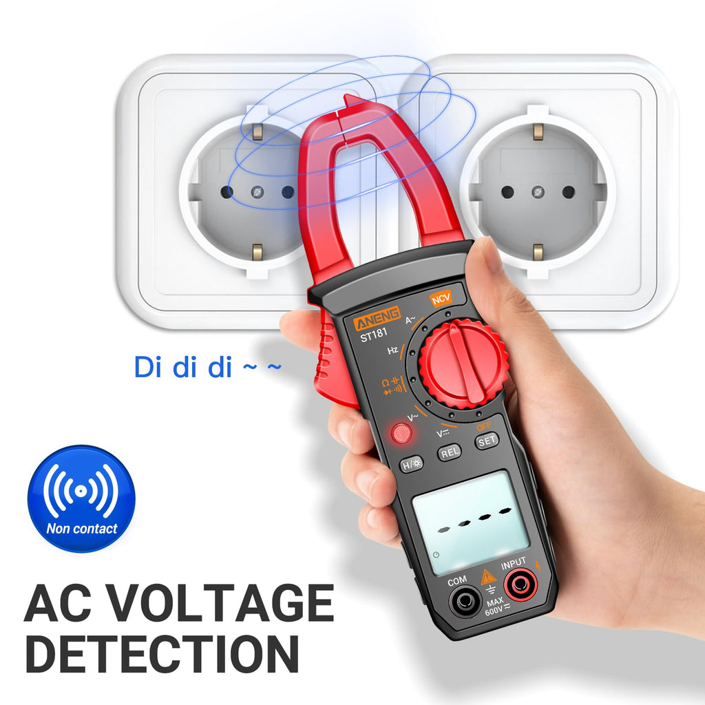 ANENG Digital Clamp Meter,Multimeter Tester,4000 Count,NCV,Amp Voltmeter