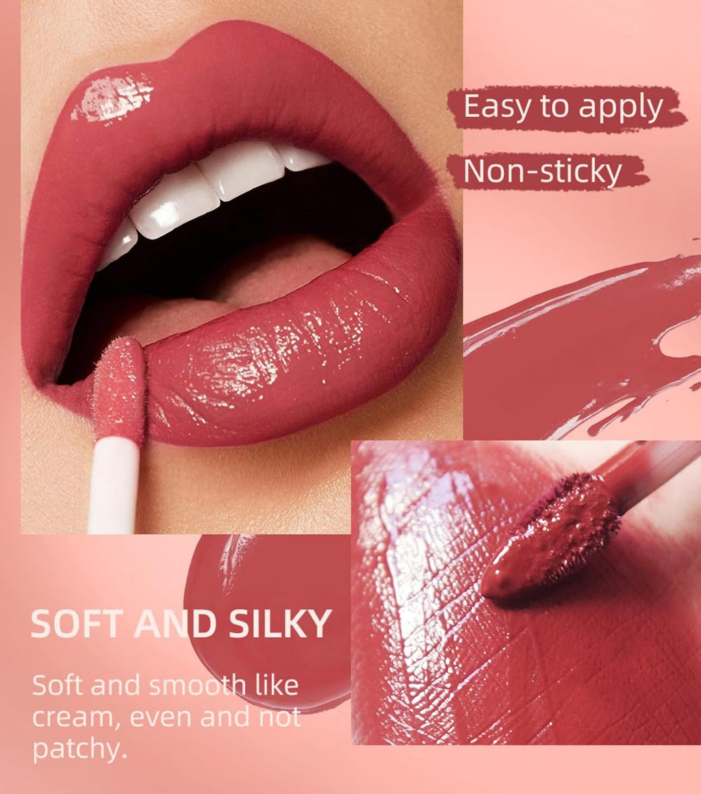 All In One Lip Kit 3 In 1 Smooth Lipliner Lipgloss and Lipstick Set with Matte Velvet Liquid Lipstick Hydrating