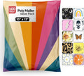 10x13 Poly Mailers, Retro Rainbow Shipping Bags, 100 Pack