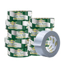 10 Pack Duct Tape Heavy Duty Waterproof Silver Bulk 1.88 Inch X 90 Ft