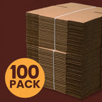 10"x10"x4" Corrugated Shipping Boxes 100-Pack