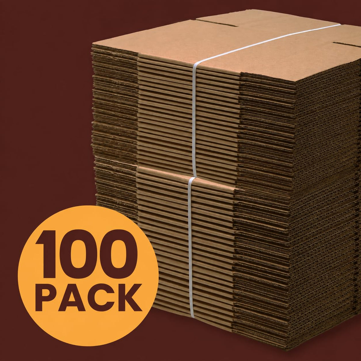 7"x7"x3" Corrugated Cardboard Boxes 100-Pack