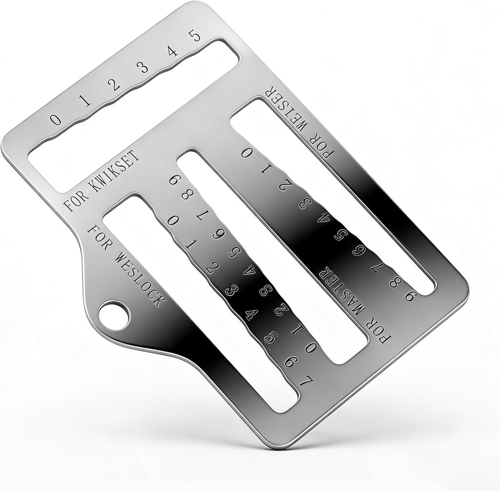 Universal Key Gauge Tool for Kwikset, Weiser, Weslock Locks