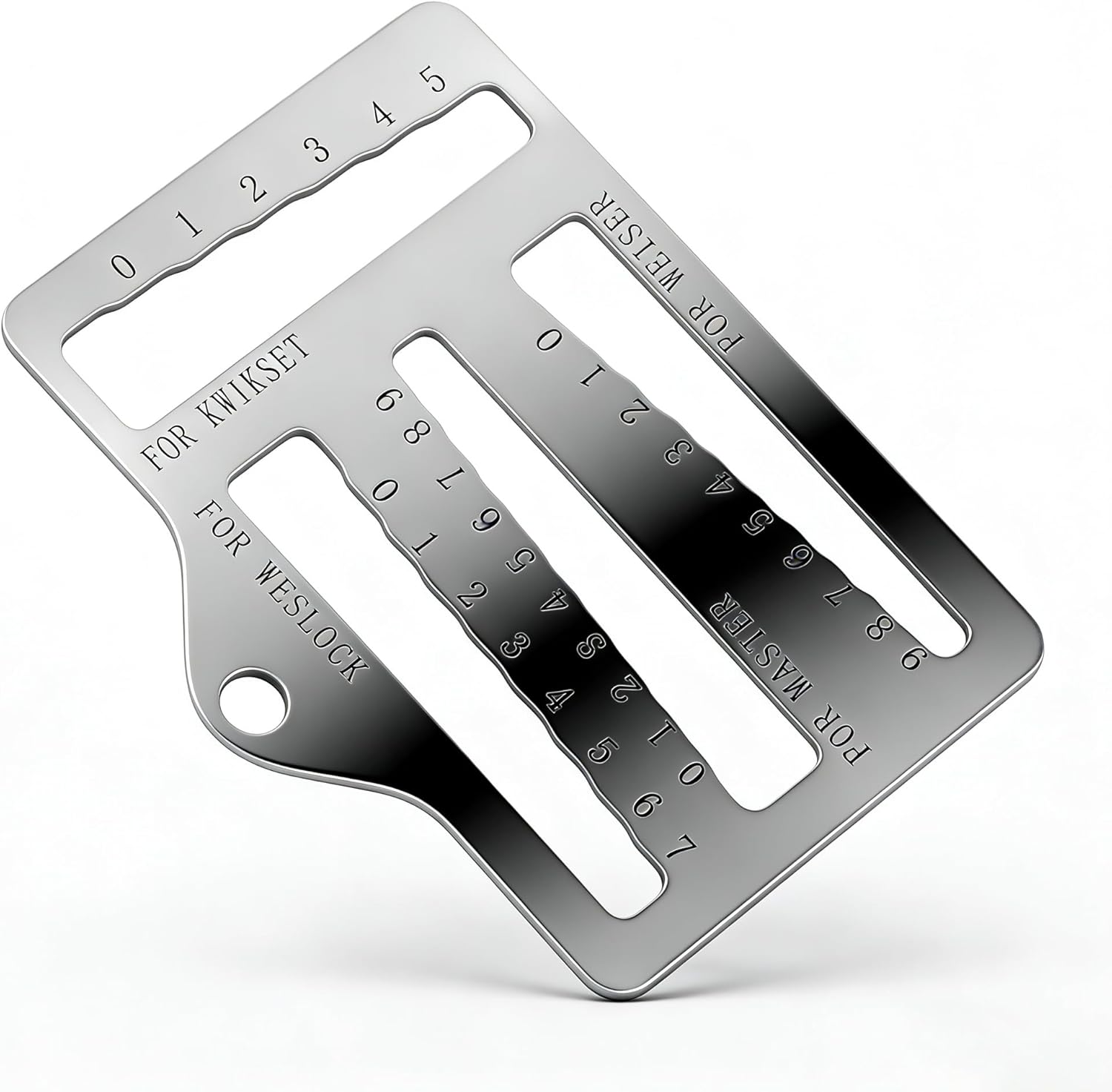 Universal Key Gauge Tool for Kwikset, Weiser, Weslock Locks