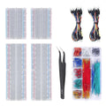4 Breadboard Kit 970 Jumper Wires with Tweezers for Electronics Projects