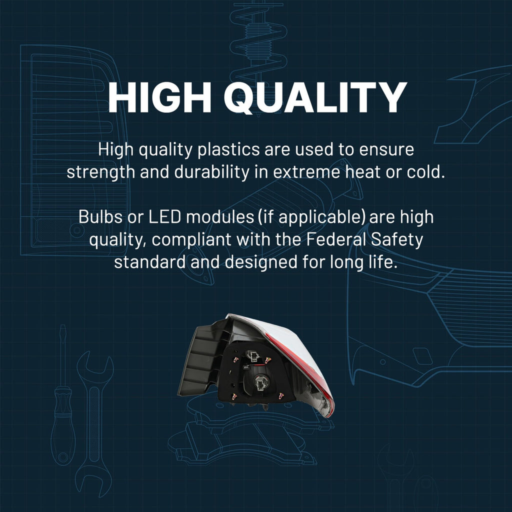 Tail Light Compatible with 2008-2014 Dodge Challenger Driver Side